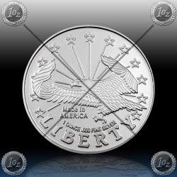 1oz ZDA  "LIBERTY ROUND - EAGLE " UNC